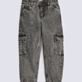 BOYS LOOSE CARGO DENIM