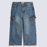 GIRLS CARGO LOOSE DENIM