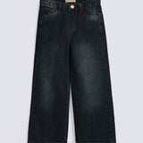 GIRLS WIDE LEG LOOSE FIT DENIM