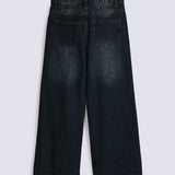 GIRLS WIDE LEG LOOSE FIT DENIM