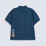 BOYS DROP SHOULDER PRINTED POLO