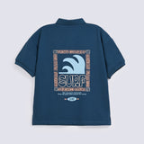 BOYS DROP SHOULDER PRINTED POLO