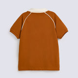 BOYS V NECK RAGLAN POLO