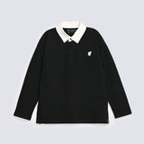 BOYS DROP SHOULDER CONTRAST COLLAR POLO
