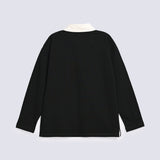 BOYS DROP SHOULDER CONTRAST COLLAR POLO