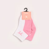 GIRLS PACK OF 2 ANKLE SOCKS