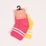 GIRLS PACK OF 2 ANKLE SOCKS