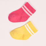 GIRLS PACK OF 2 ANKLE SOCKS