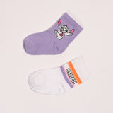 GIRLS PACK OF 2 ANKLE SOCKS (PACK OF 2)
