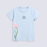 GIRLS FLOWER PRINTED T SHIRT