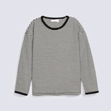 GIRLS SPECIAL KNIT STRIPERED T SHIRT