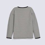GIRLS SPECIAL KNIT STRIPERED T SHIRT
