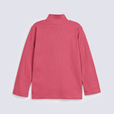 GIRLS RIBBED HIGH NECK