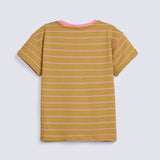GIRLS SPECIAL KNIT STRIPER T SHIRT