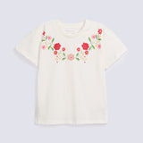 GIRLS FLORAL PRINTED T SHIRT