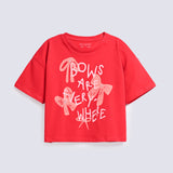 GIRLS BOWS PRINTED T SHIRT