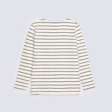 GIRLS BOW DETAIL STRIPER T SHIRT