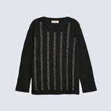 GIRLS RIBBED EMBELLISHED TEE