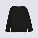 GIRLS RIBBED EMBELLISHED TEE