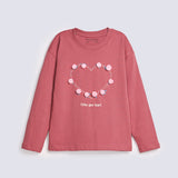 GIRLS POM-POM EMBELLISHED TEE