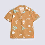 BOYS PRINTED RESORT COLLAR SHIRT