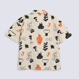BOYS RESORT COLLAR PRINTED SHIRT