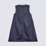 GIRLS EMBELLISHED SILK DRESS