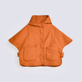 GIRLS WOOL BLEND HOODED CAPE