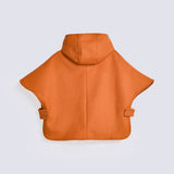 GIRLS WOOL BLEND HOODED CAPE