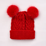 GIRLS CABLE KNIT WARM CAP