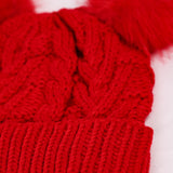 GIRLS CABLE KNIT WARM CAP