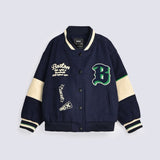 BOYS EMBELLISHED VARSITY JACKET