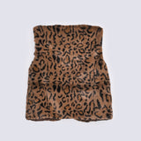 GIRLS FAUX FUR SLEEVE LESS JACKET