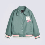 GIRLS EMBELLISHED VARSITY JACKET