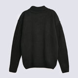 BOYS CABLE KNIT HIGH NECK SWEATER