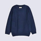 BOYS WAFFLE KNIT SWEATER