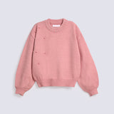 GIRLS SPECIAL YARN BEADED SWEATER