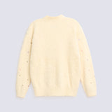 GIRLS MINK YARN BEADED CARDIGAN
