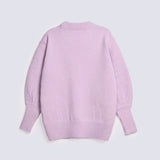 GIRLS CABLE KNIT SWEATER WITH PEARLS