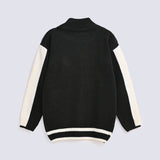 GIRLS SWEATER WITH WHITE TIPPING
