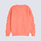 GIRLS 3D BOW KNITTED SWEATER