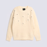 GIRLS STONE EMBELLISHED SWEATER