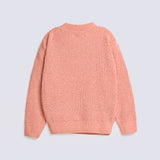 GIRLS DROP SHOULDER VELVET SWEATER