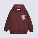 BOYS PRINTED PANEL HOODED TOP
