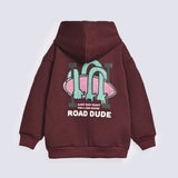BOYS PRINTED PANEL HOODED TOP