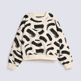 GIRLS BOXY PRINTED SWEATSHIRT