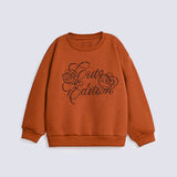GIRLS DROP SHOULDER EMBELLISHED SWEATSHIRT