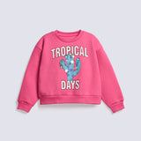 GIRLS BOXY EMBELLISHED SWEATSHIRT