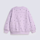 GIRLS DROP SHOULDER PRINTED SWEAT SHIRT