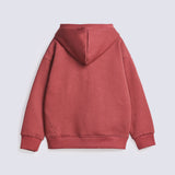GIRLS STITCH PRINTED HOODED TOP